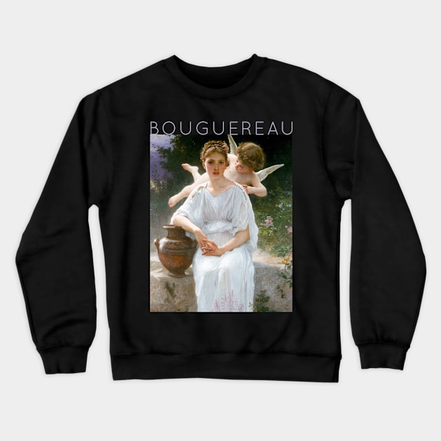 William-Adolphe Bouguereau - Whisperings of Love Crewneck Sweatshirt by TwistedCity